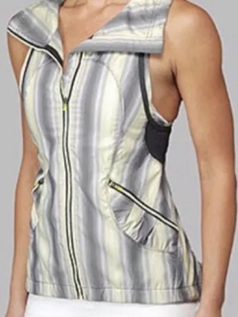 Lululemon Run: Reflection Vest in Citron Ombre Stripe